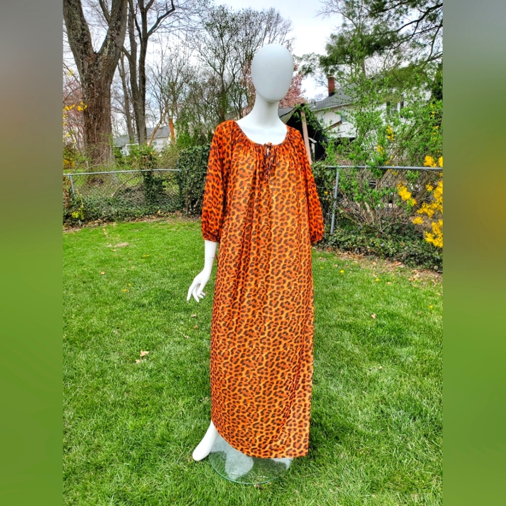 Animal Print Nightie | Nightgown | Cheetah Jaguar Leopard